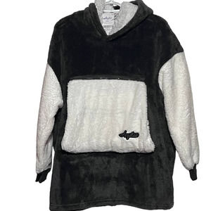 Argstar Oversized Blanket Hoodie Kids Cozy Sherpa Hoodie Detachable Deep Pocket